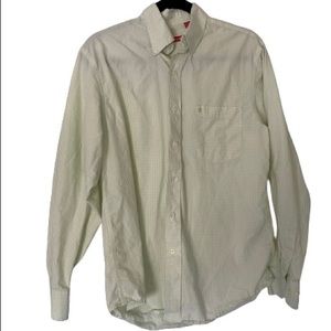 3/$15 Light Green and White Izod Button Down